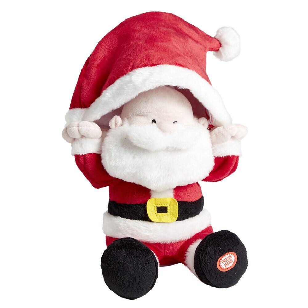 Peluche animée et musicale Père-No&euml;l ou pingouin H34cm