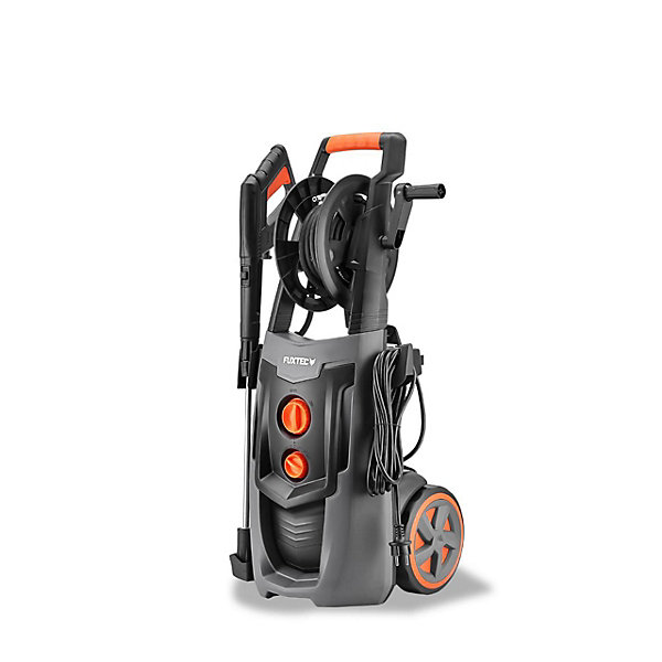 Nettoyeur Haute Pression FUXTEC FX-HDRP2500 2500W, 195 bar, 7,8 L/min, 468 l/h, enrouleur tuyau, réservoir de nettoyage