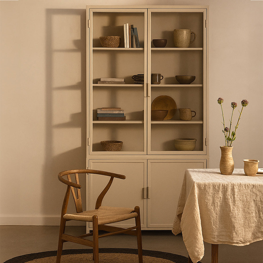 New Routz Garland Vitrinekast 4-deurs - Zand