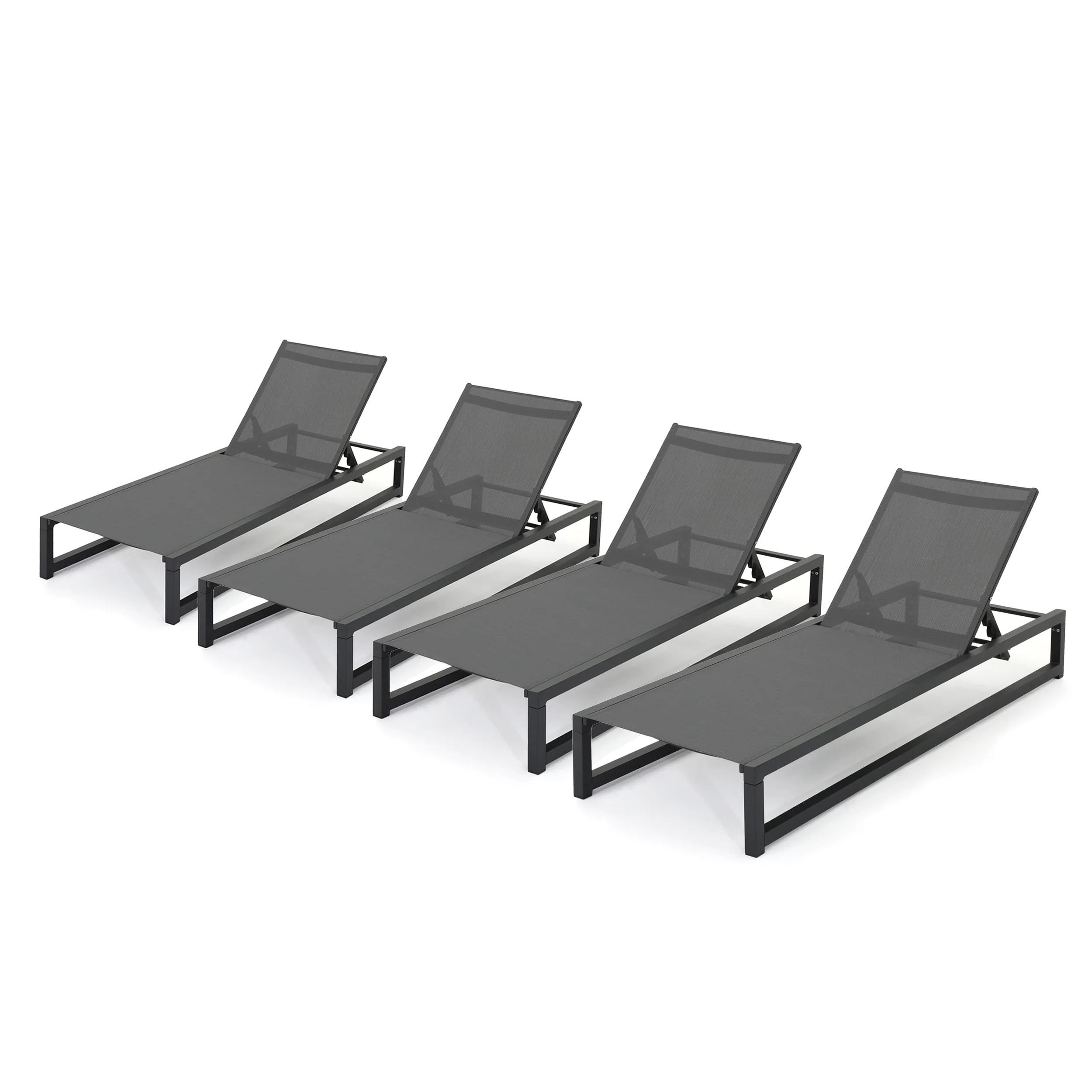 Modesta Outdoor Lounge Chair (Set of 4) by Christopher Knight Home