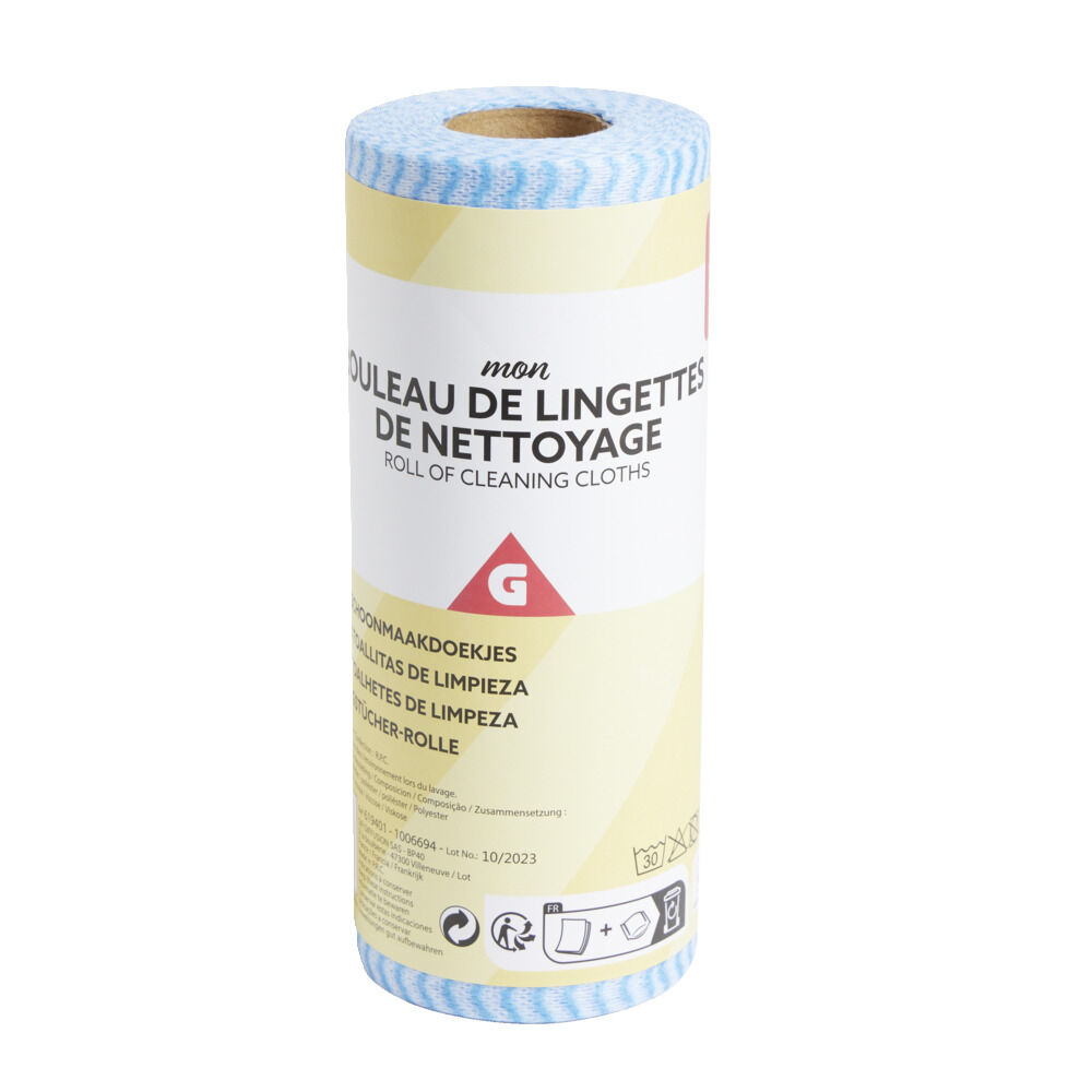 Rouleau de lingettes de nettoyage - 50 feuilles