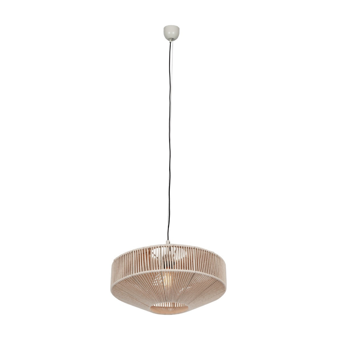 Lampa wisząca beżowo-kremowa SVEA 1xE27x10W wym: 150x46x46 cm Trio