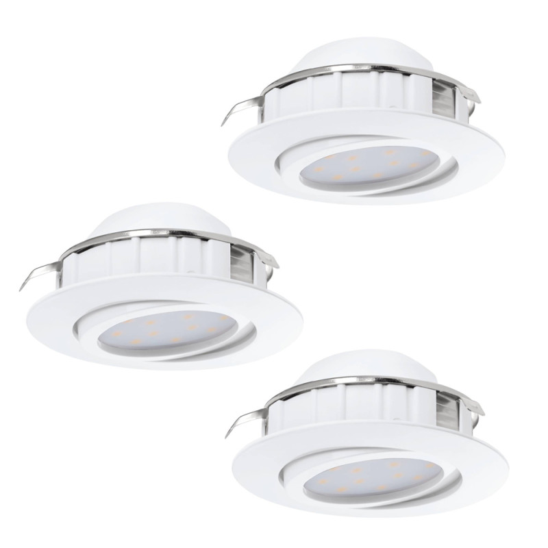 Spot encastrable LED Pineda blanc Ø 8,4 cm 3 x 4,9 W EGLO