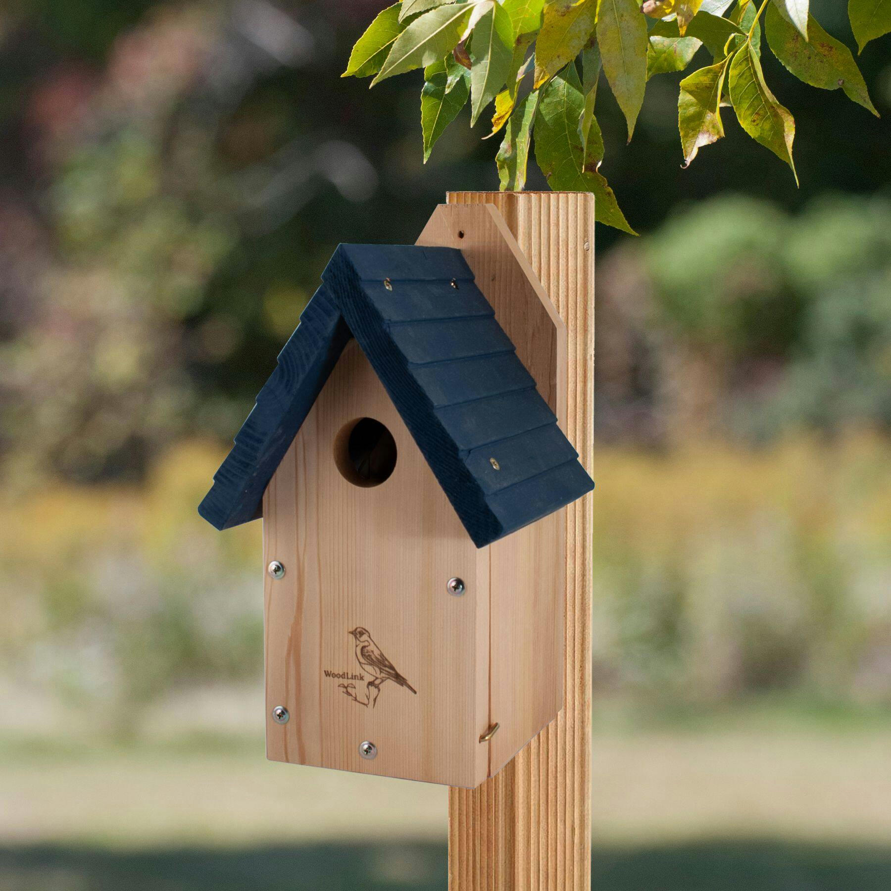 Panacea Outdoor Wood Garden Bluebird Bird House, 13-in