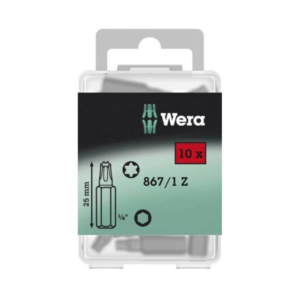 BITSBOKS WERA 867/1 Z TORX 25 10 STK
