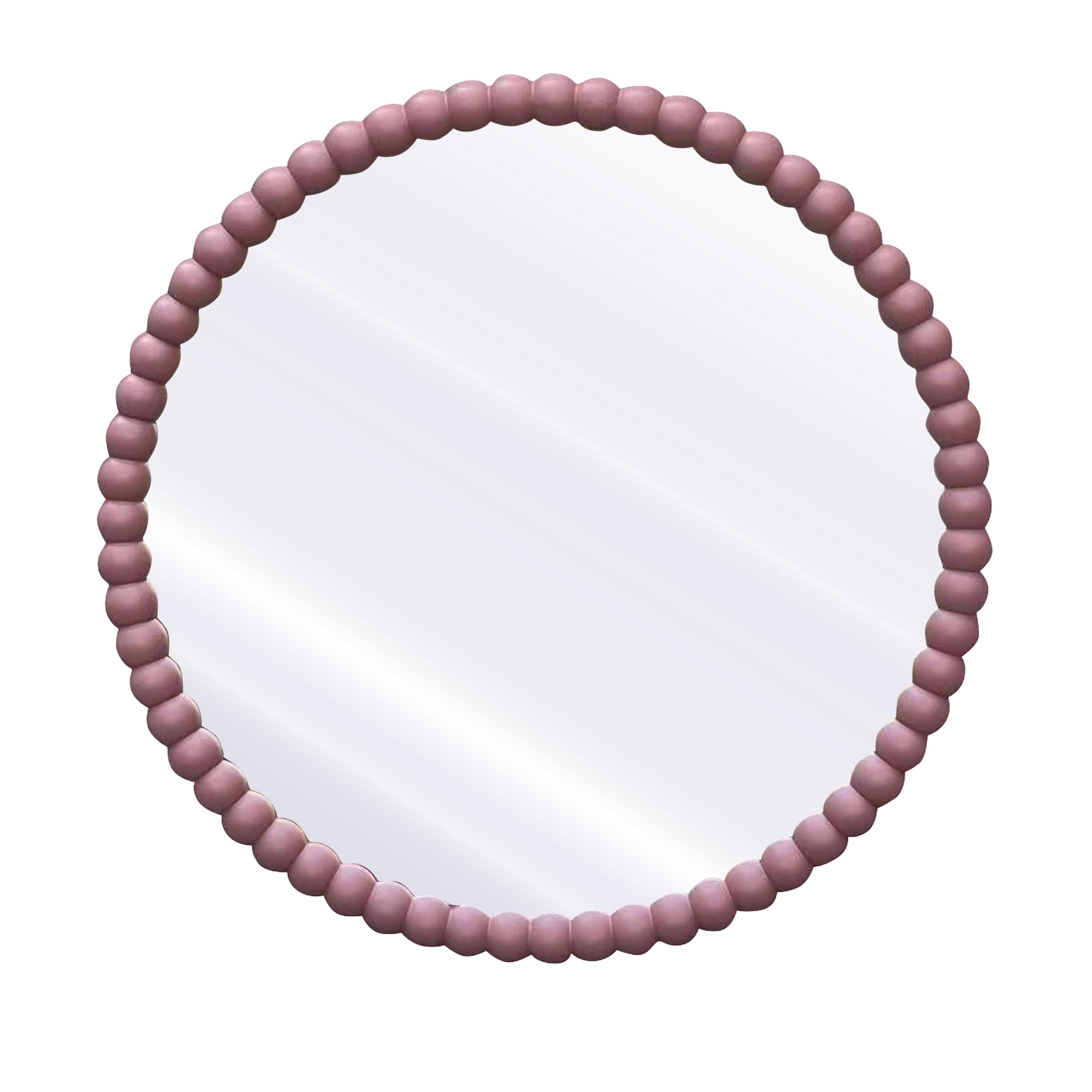 by fonQ Pompom Spiegel Ø 71 cm - Rosé