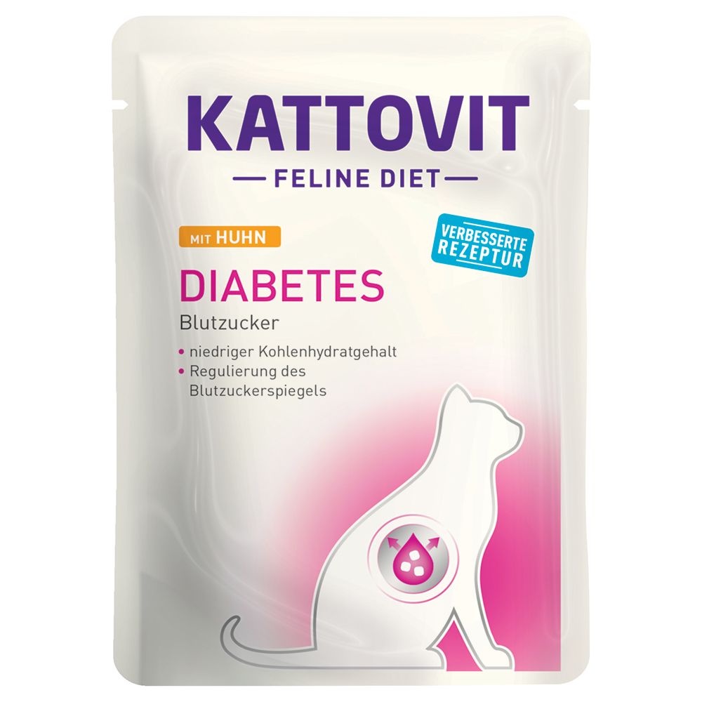 Kattovit Diabetes/Weight Pouches 24 x 85g