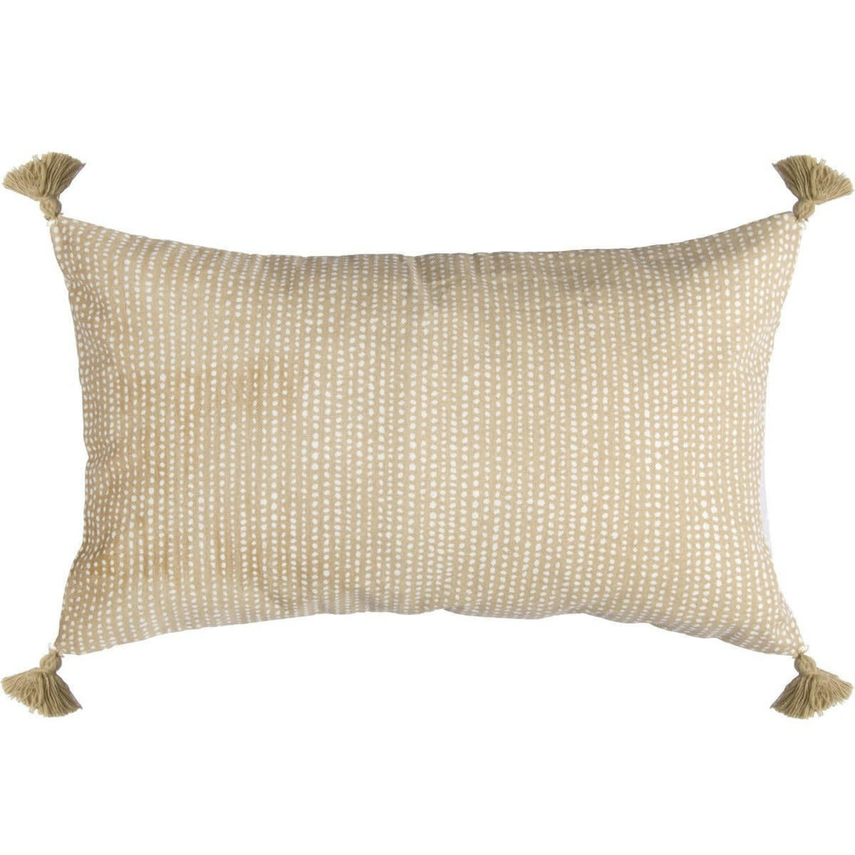 DOTS - Housse de coussin velours de coton  50x30 sable