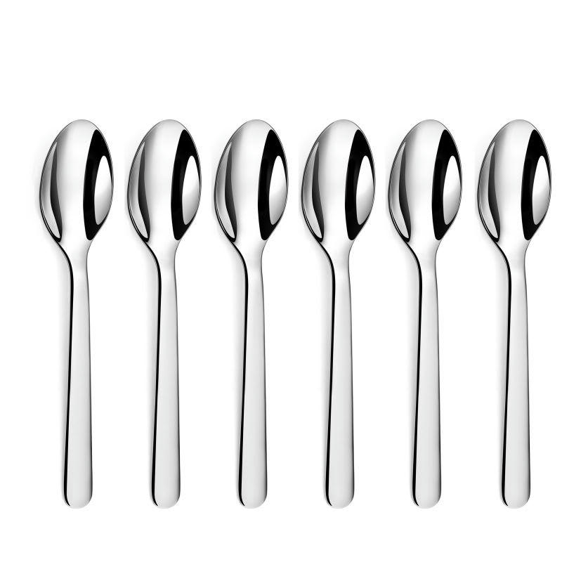 ALKALINE - Cuillère à café en Acier Inoxydable - Lot de 6