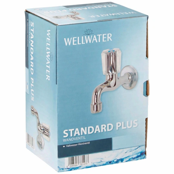 Wandventil »STANDARD PLUS«, Messing, glänzend, ½