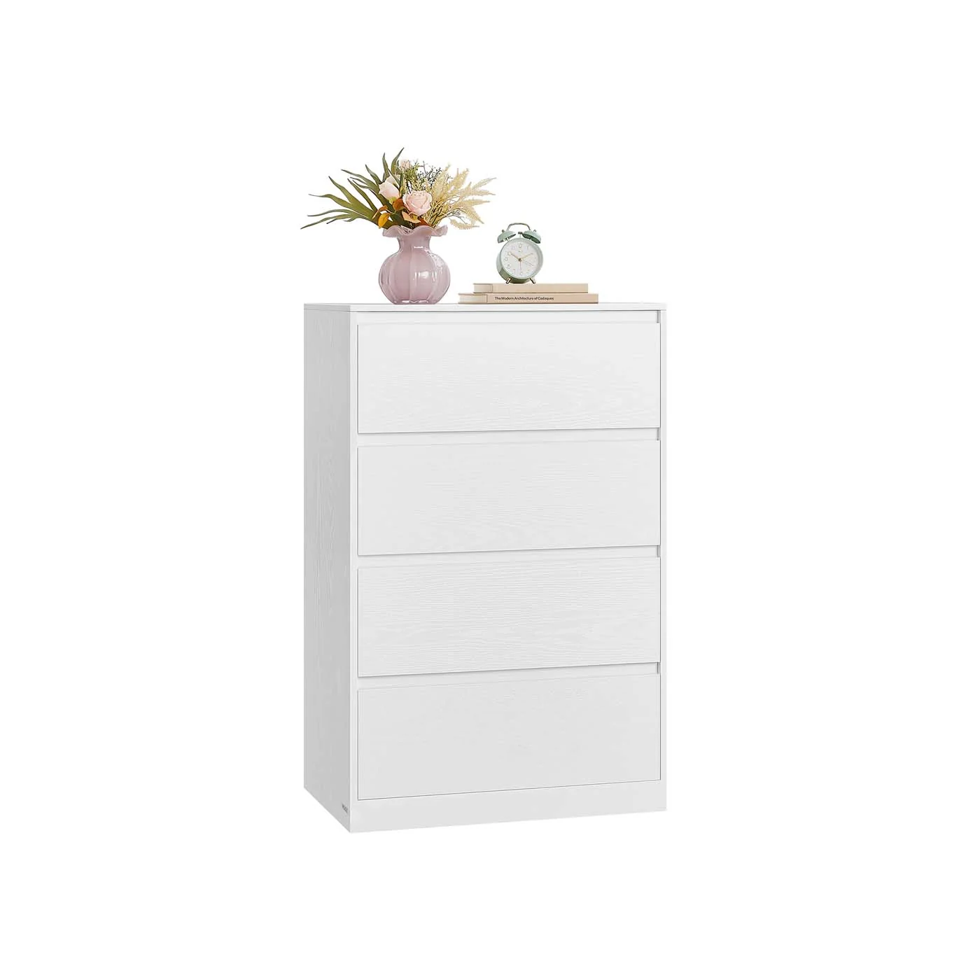 Commode 4 tiroirs moderne pour rangement vêtements en chambre