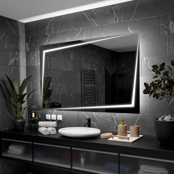Lustro Podświetlane Led Berlin-70Cm, 50Cm