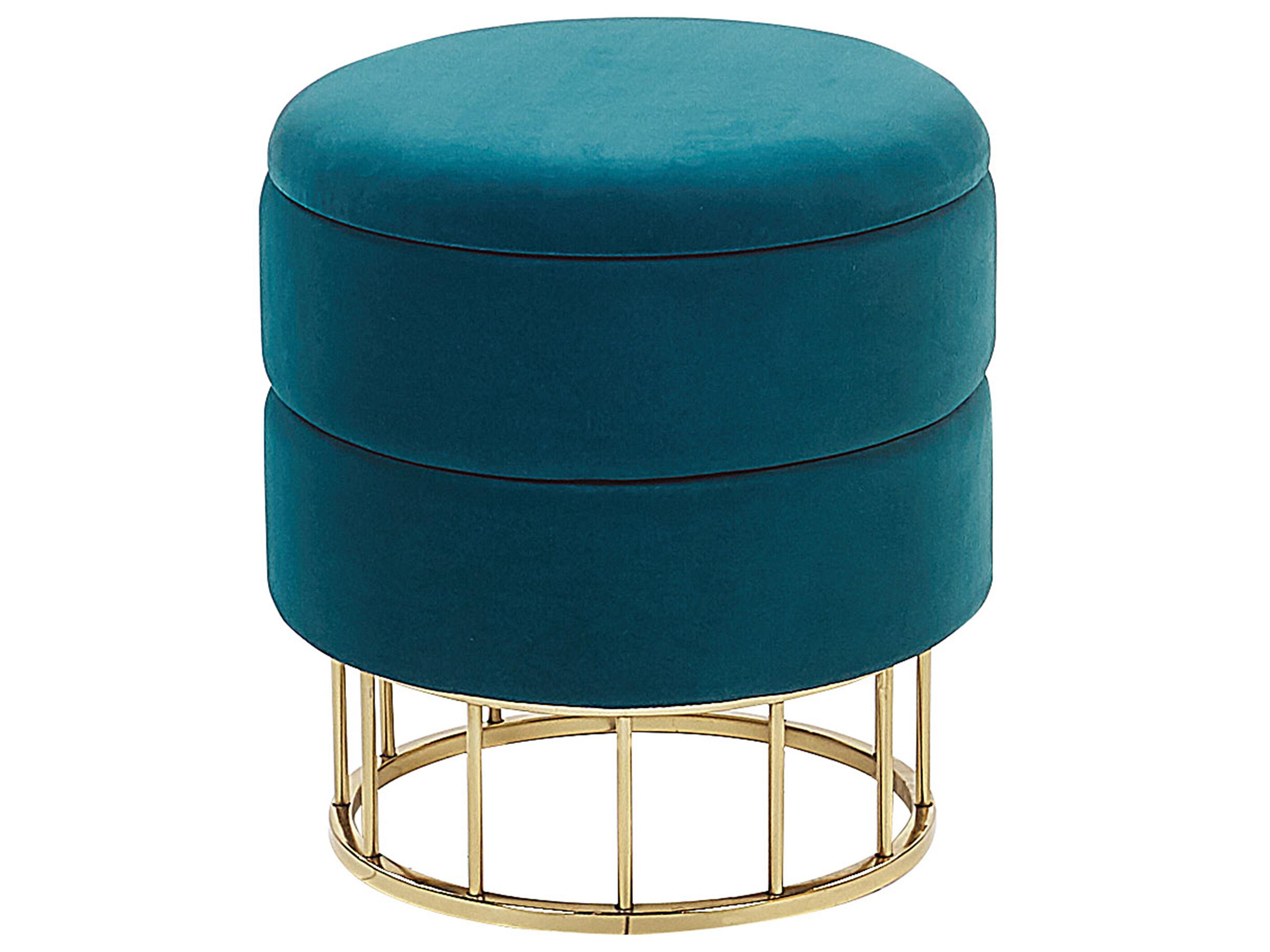 Storage Pouffe ELGIN Velvet Teal