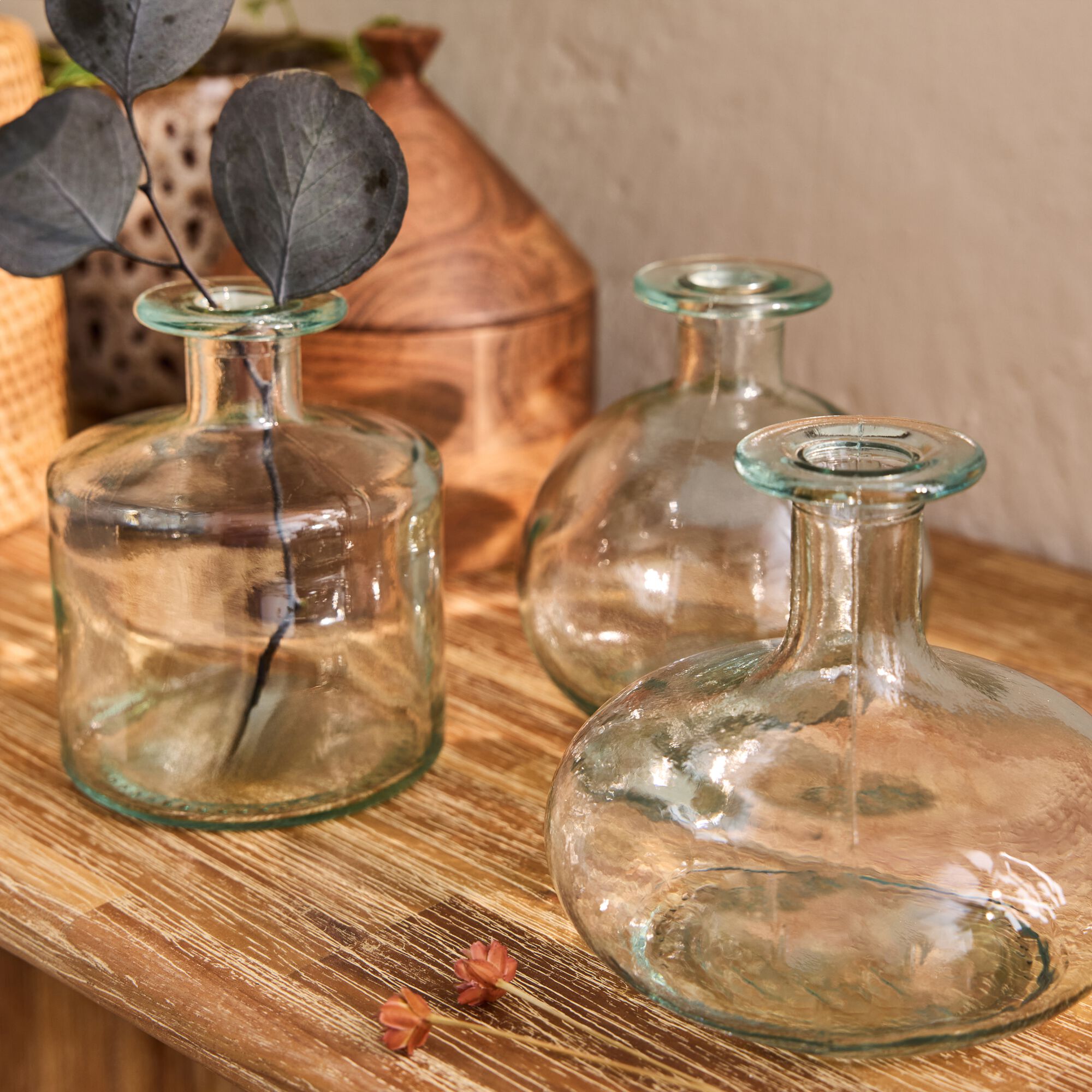 DORGALE - Vase en verre - transparent (modèle aléaoire)