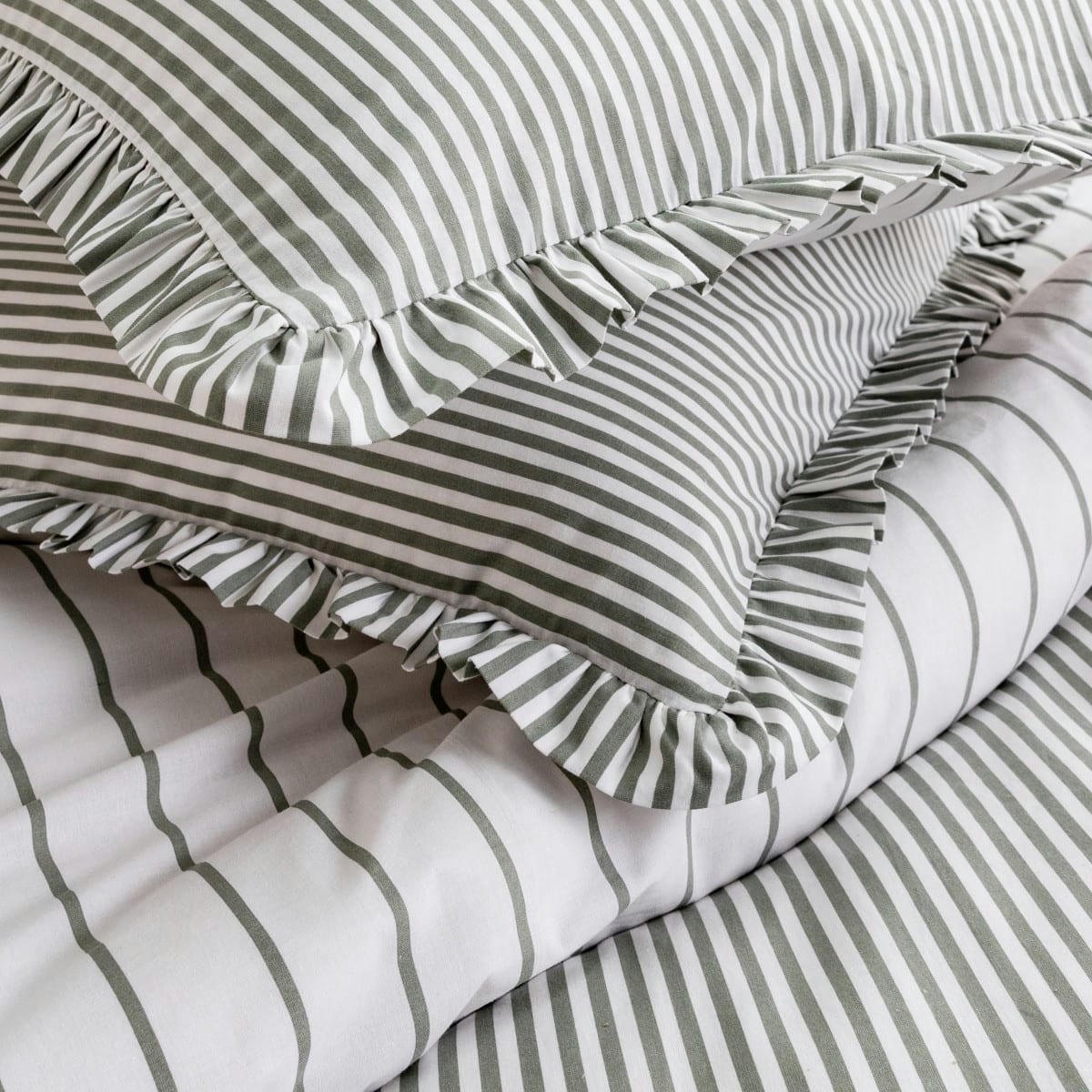 NAPOLI - Parure de lit 2 personnes coton  imprimé blanc 240x220cm