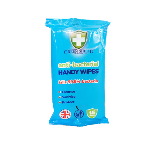 Green Shield Anti Bac Handy Wipes 15s