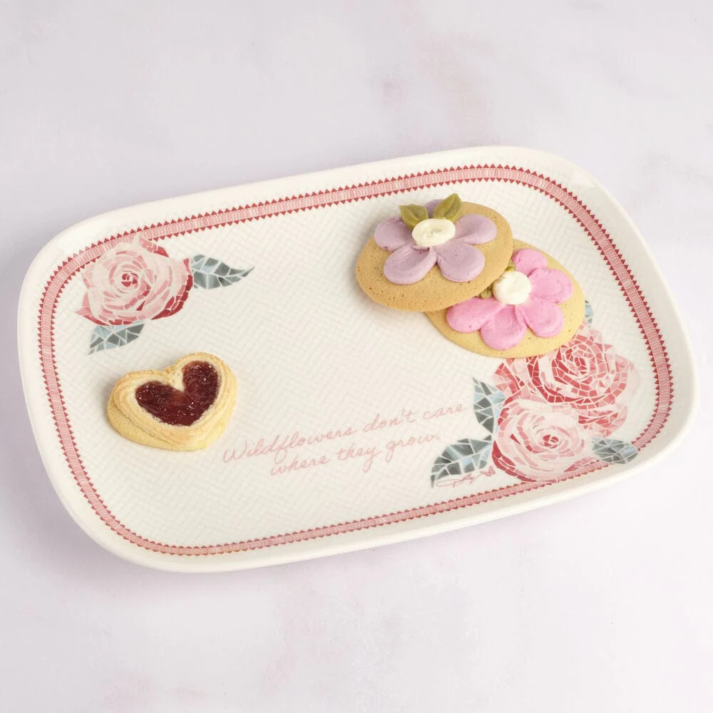 Dolly Parton Mosaic Floral Platter