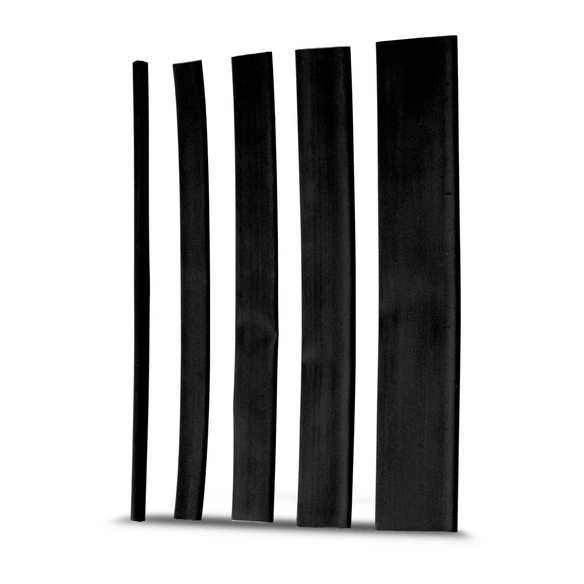 Schrumpfschlauch, Schwarz, PVC