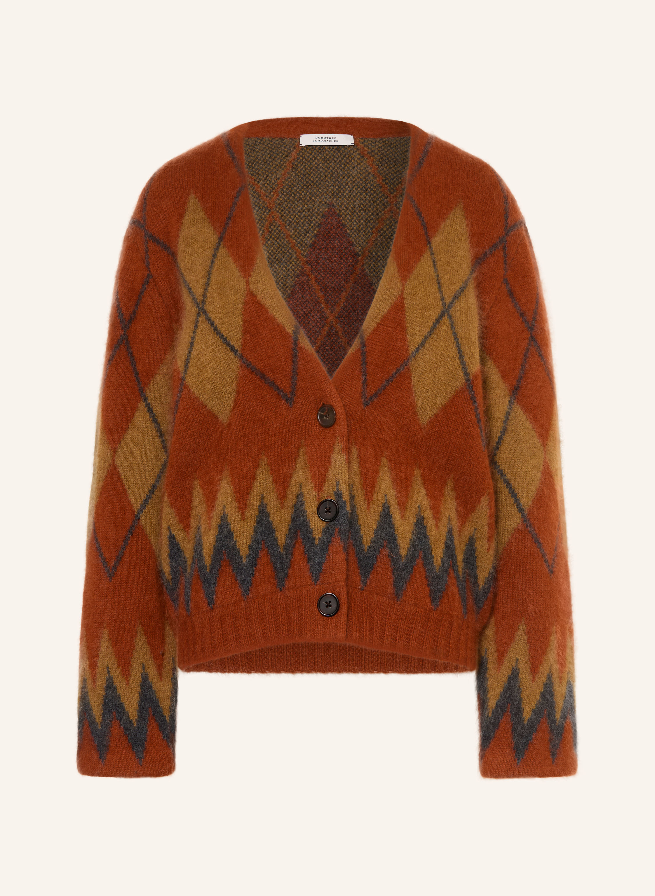 DOROTHEE SCHUMACHER Strickjacke ARGYLE STATEMENTS mit Cashmere