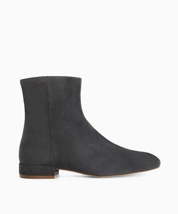 Pixxies Grey - Suede Ankle Boots