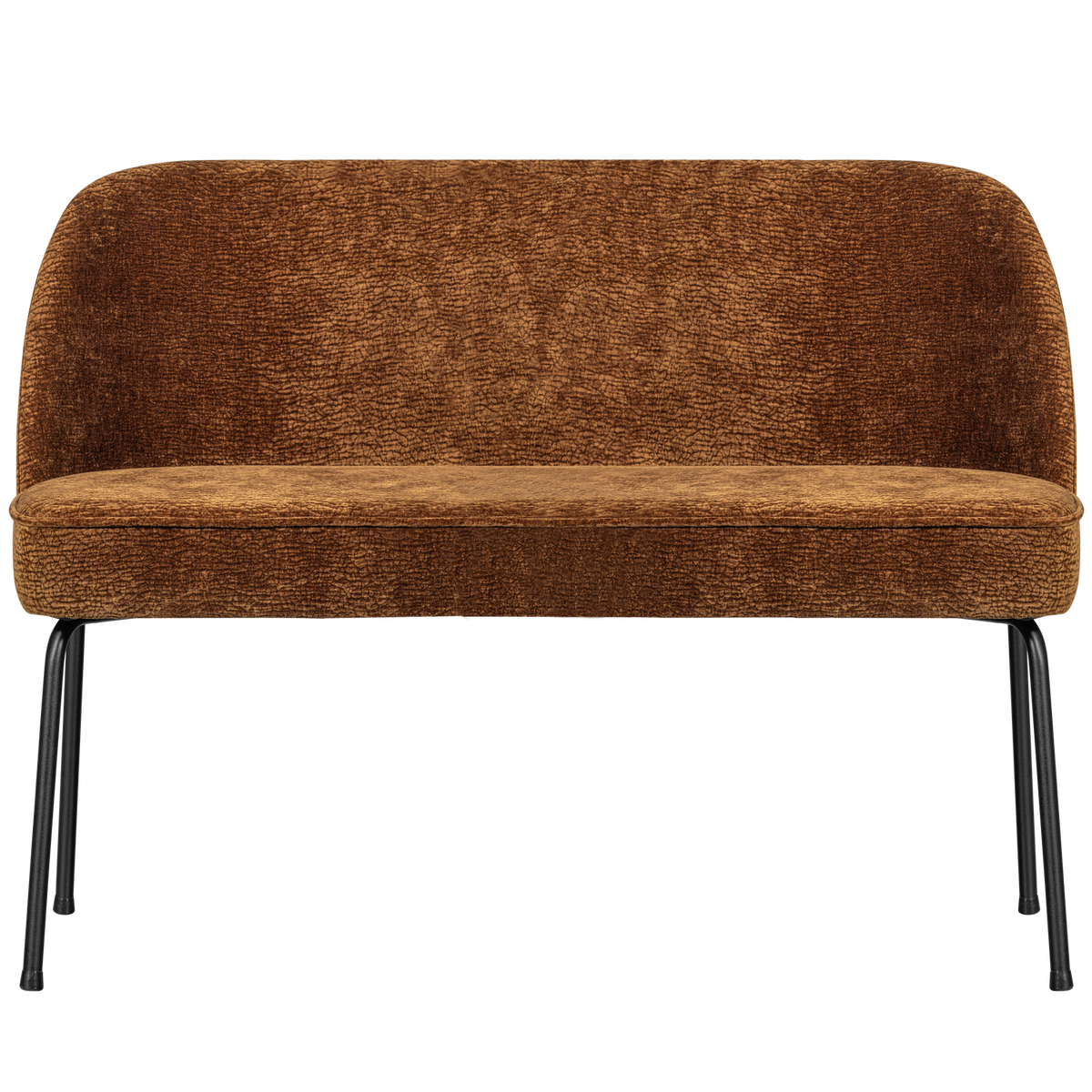 WOOOD eetbank Vogue - 3D Chenille - Middenbruin - 83x120x59