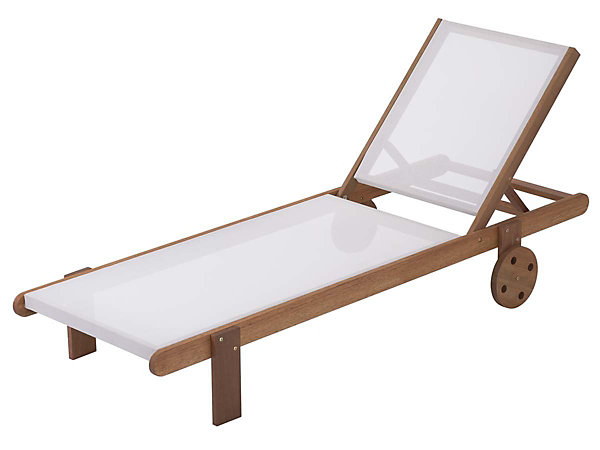 Bain de soleil en bois exotique 
