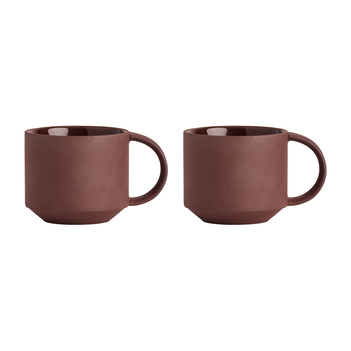 OYOY Mok - Set van 2 Yuka - terracotta
