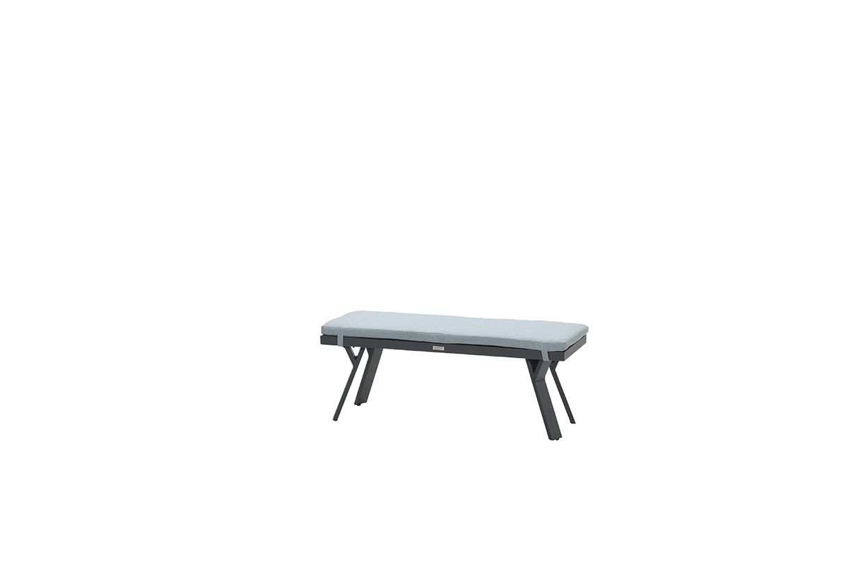 Garden Impressions Sergio bank 110x40xH45 carbon black/ mint grey