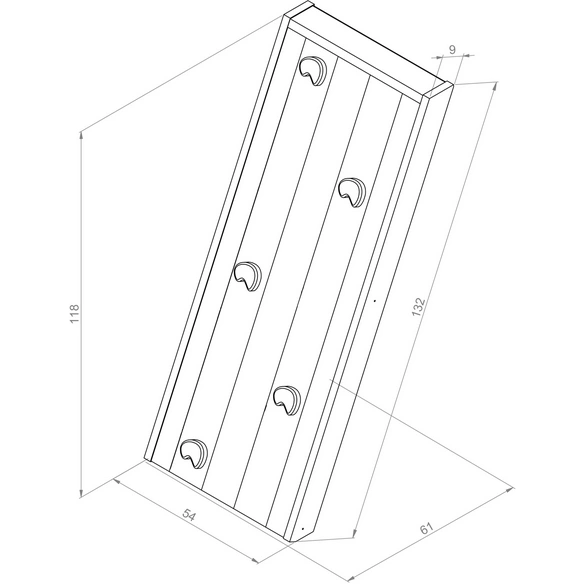 Kletterwand »Kletterwand«, (BxHxT): 54 x 118 x 61 cm