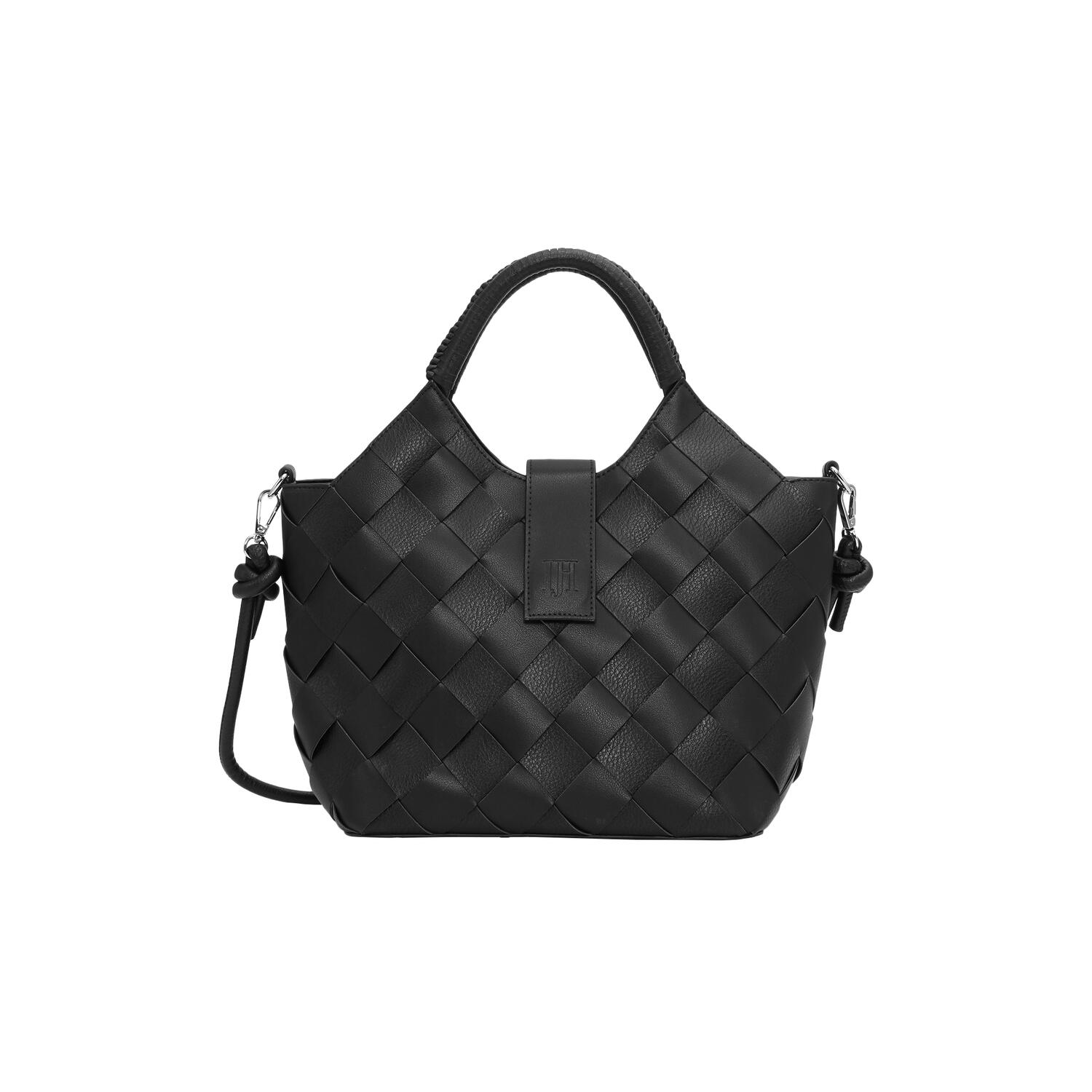 Braided Handbag, black
