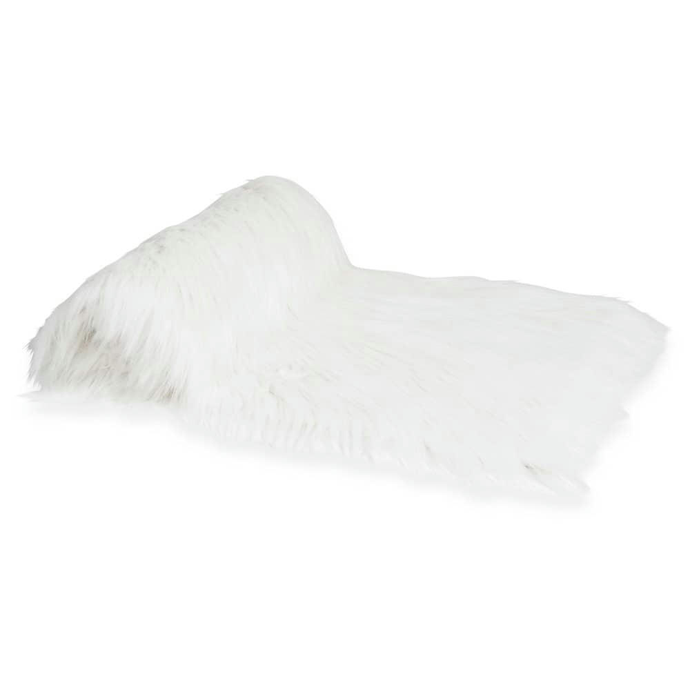 Eskimo - Chemin de table imitation fourrure blanche