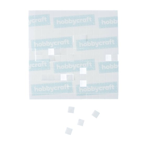 Adhesive Foam Pads 7mm x 7mm x 2mm 196 Pack