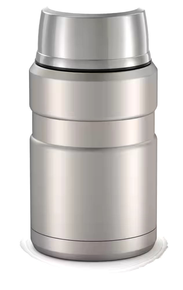 Thermos® Stainless Steel Food Jar Vaccum Insulated with Spoon and Bowl, 710-mL