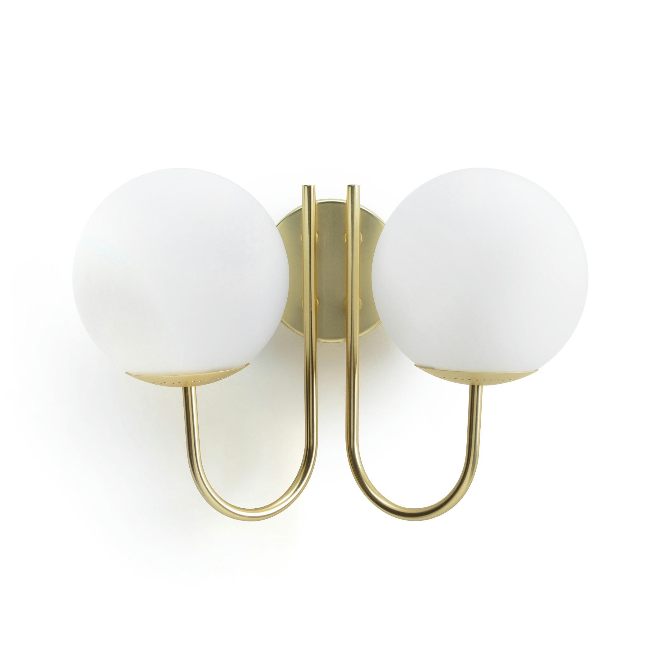 Applique laiton et verre opaline Moricio