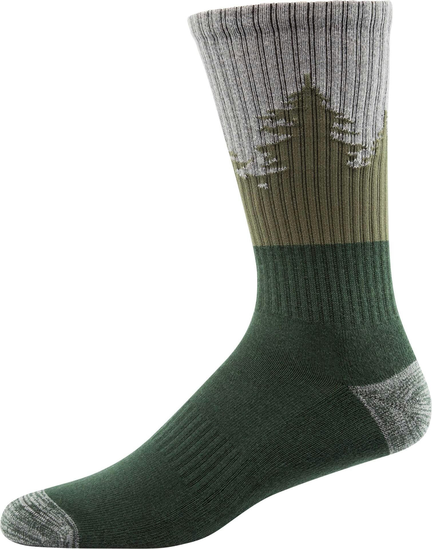 Woods™ Men's Hiking Socks, Green/Grey