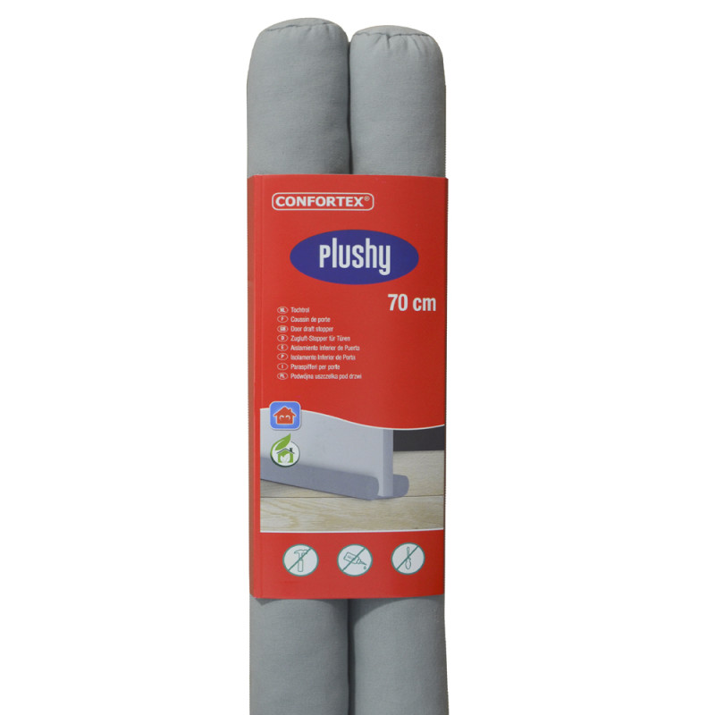Bas de porte Plushy gris 70 cm CONFORTEX