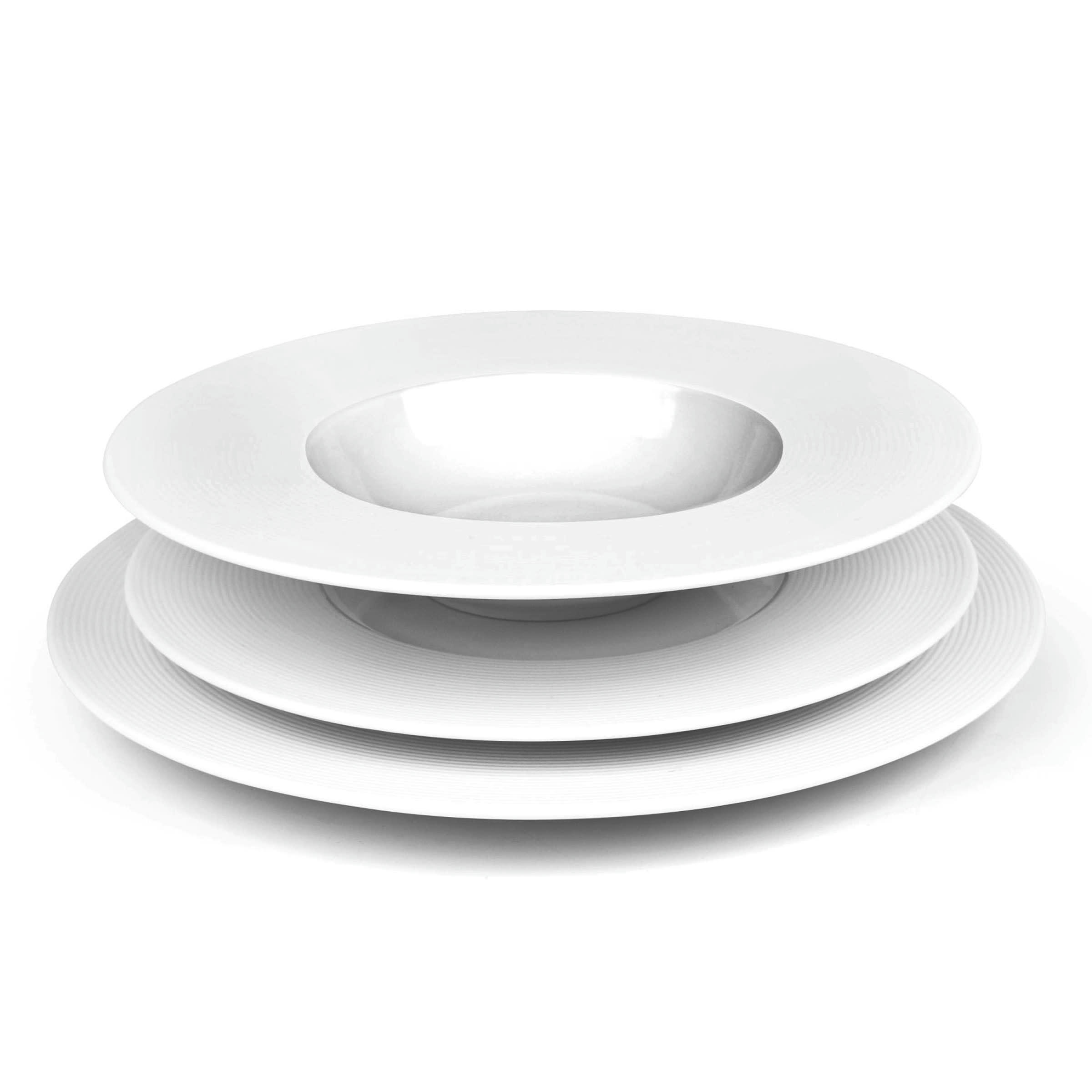 BATIK - Service vaisselle en Porcelaine Blanc