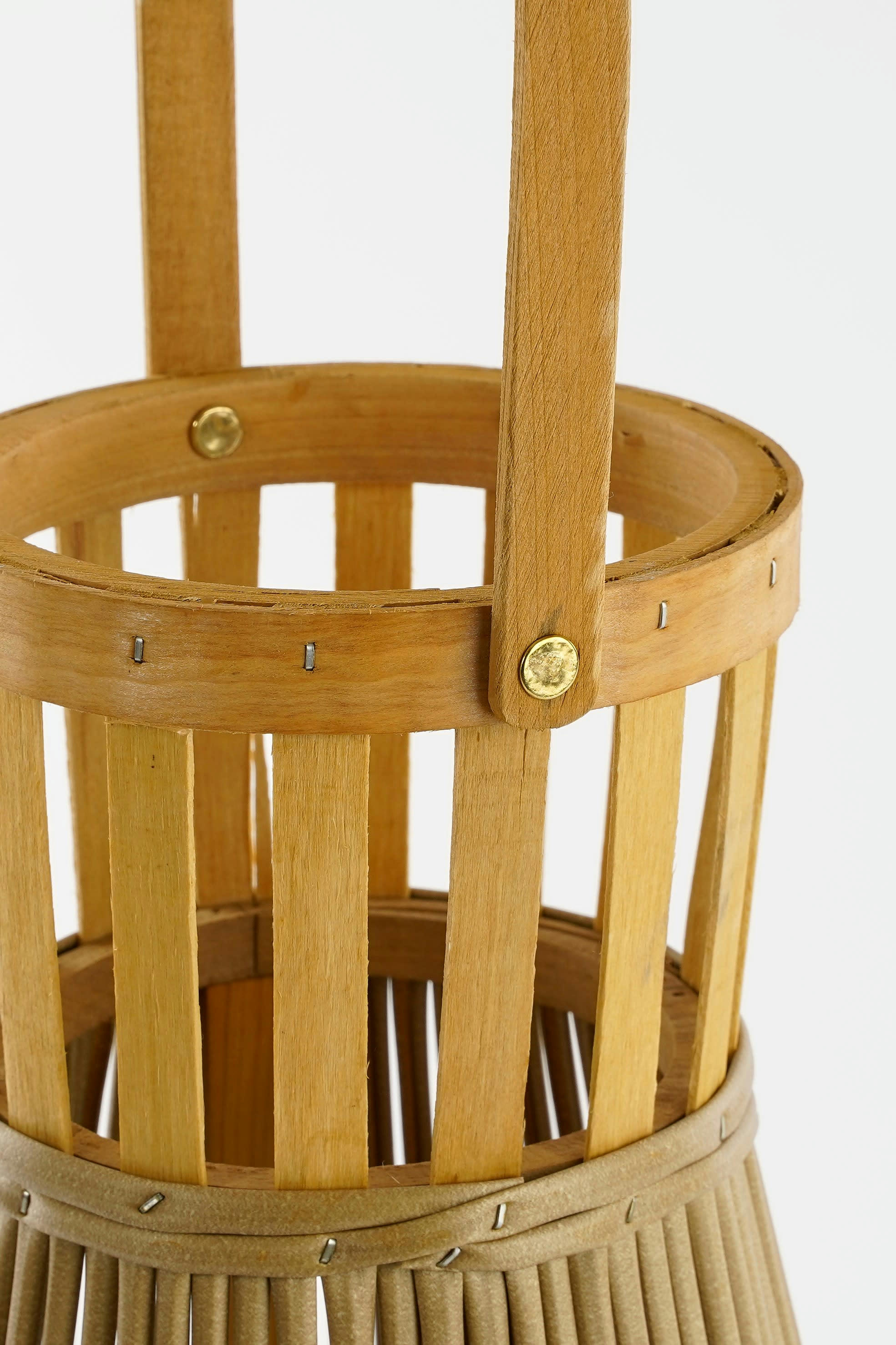 COSMO - Lanterne en polyester recyclé marron clair H45