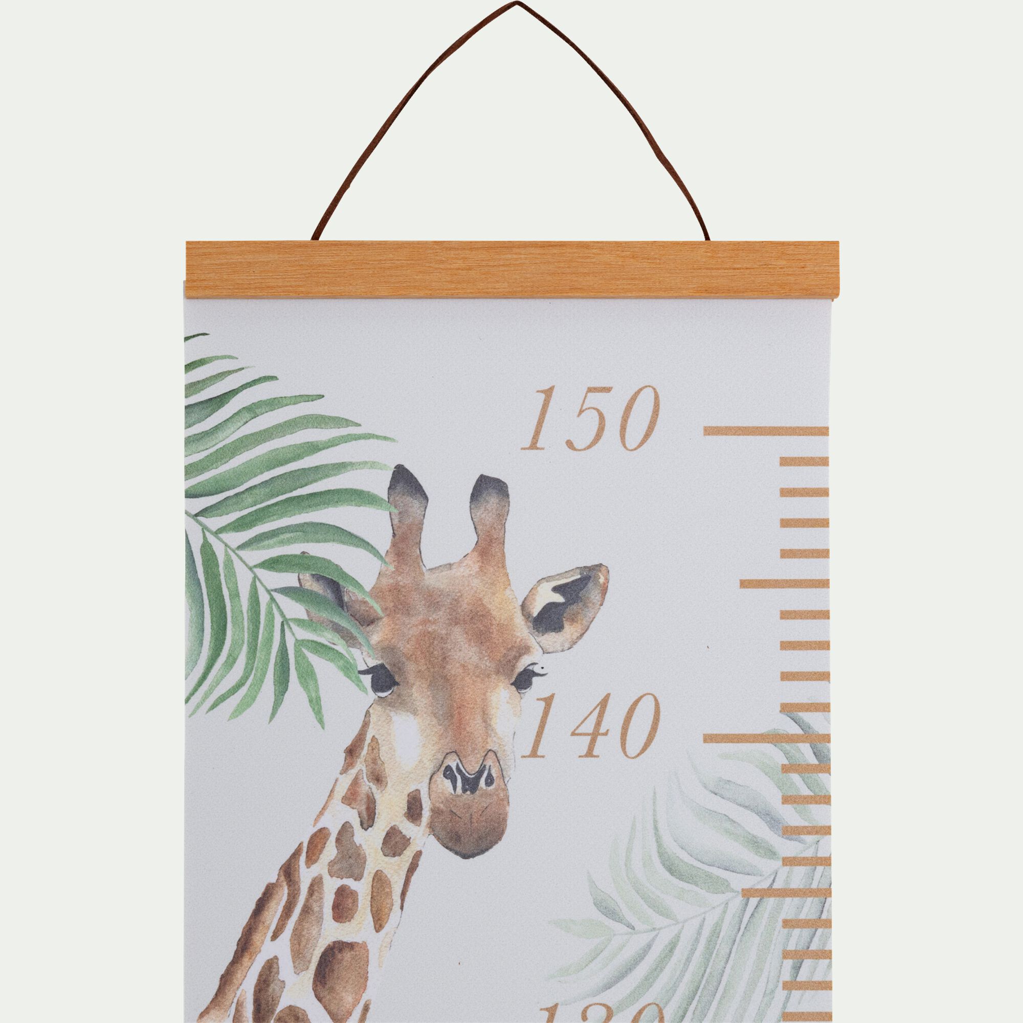 SUZY - Toise murale motifs savane - vert clair