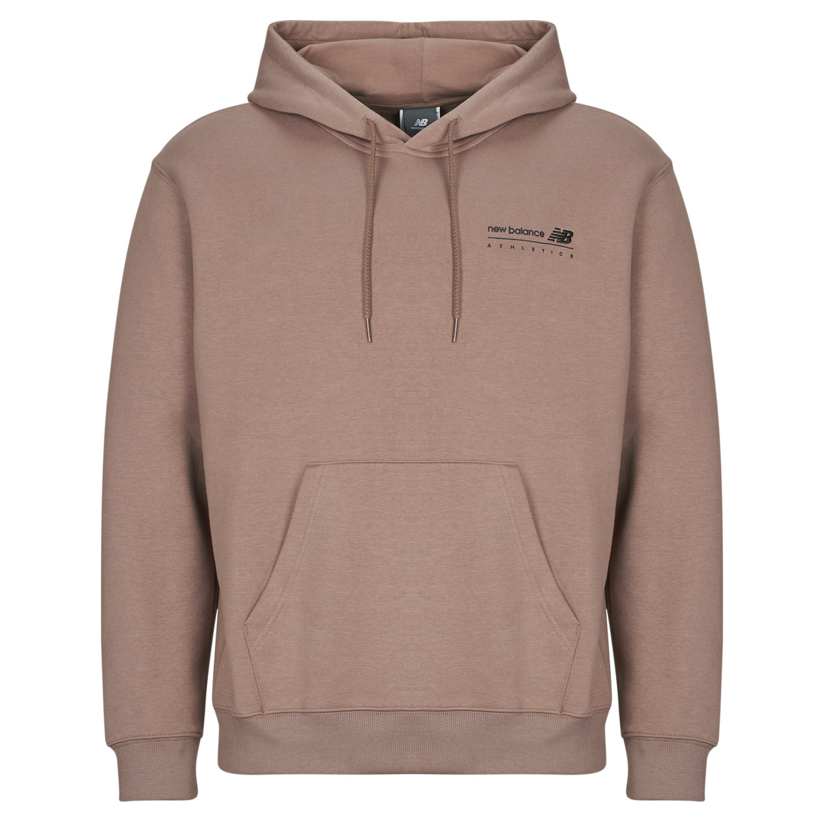 New Balance - LINEAR GRAPHIC FLEECE HOODIE - Taupe