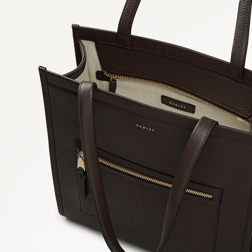 Alba Place - Medium Ziptop Tote Bag