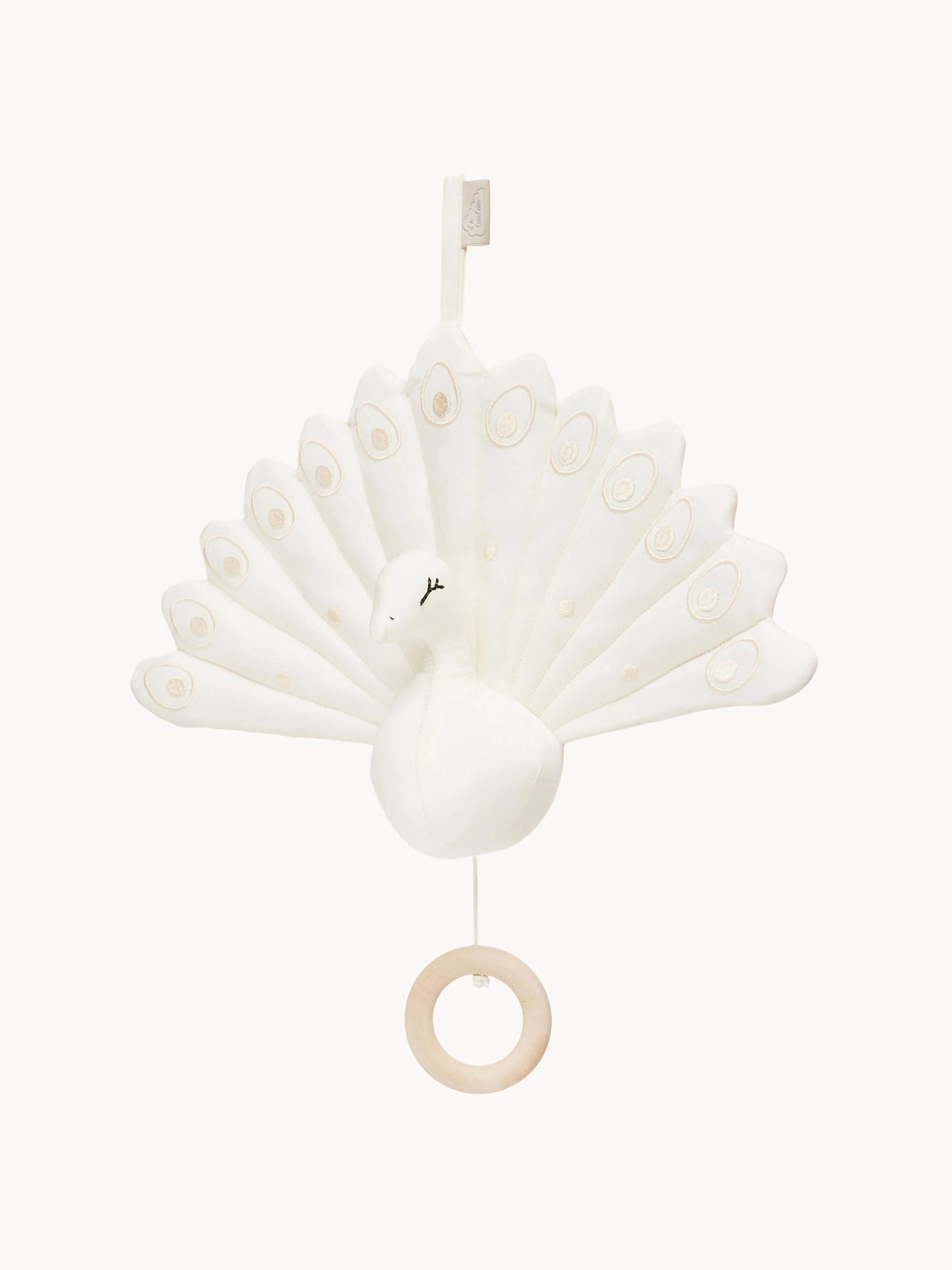 Spieluhr Peacock aus Bio-Baumwolle