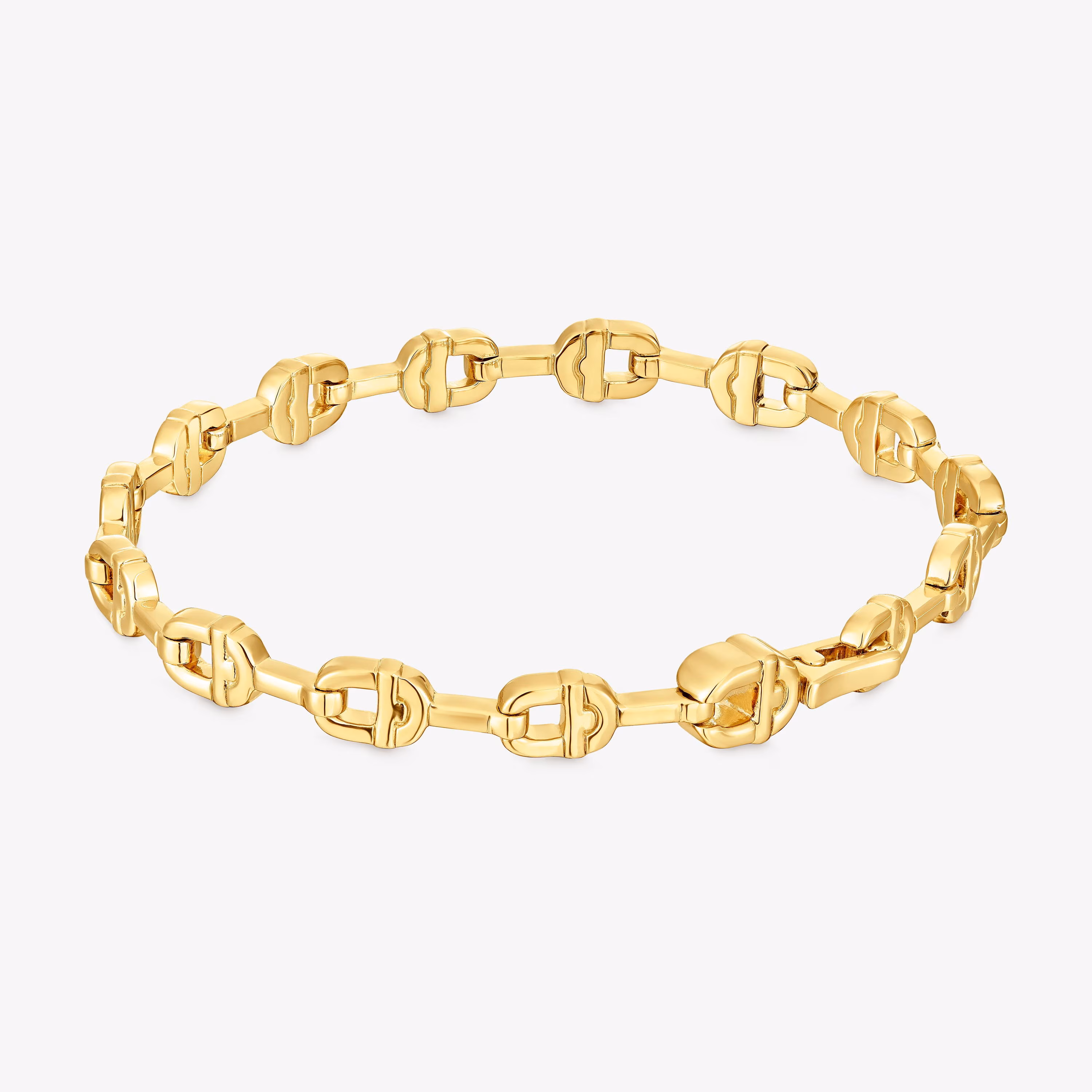 Pulsera cadena logo con baño de oro 18 kt sobre plata TOUS MANIFESTO