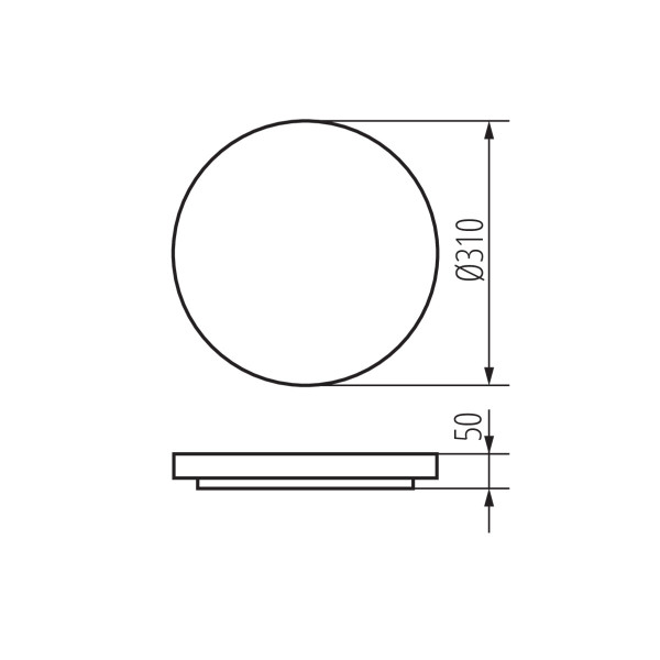 Plafoniera LED LightLogic LL PLAFON 01 17W 66050klosz bezcieniowa ,