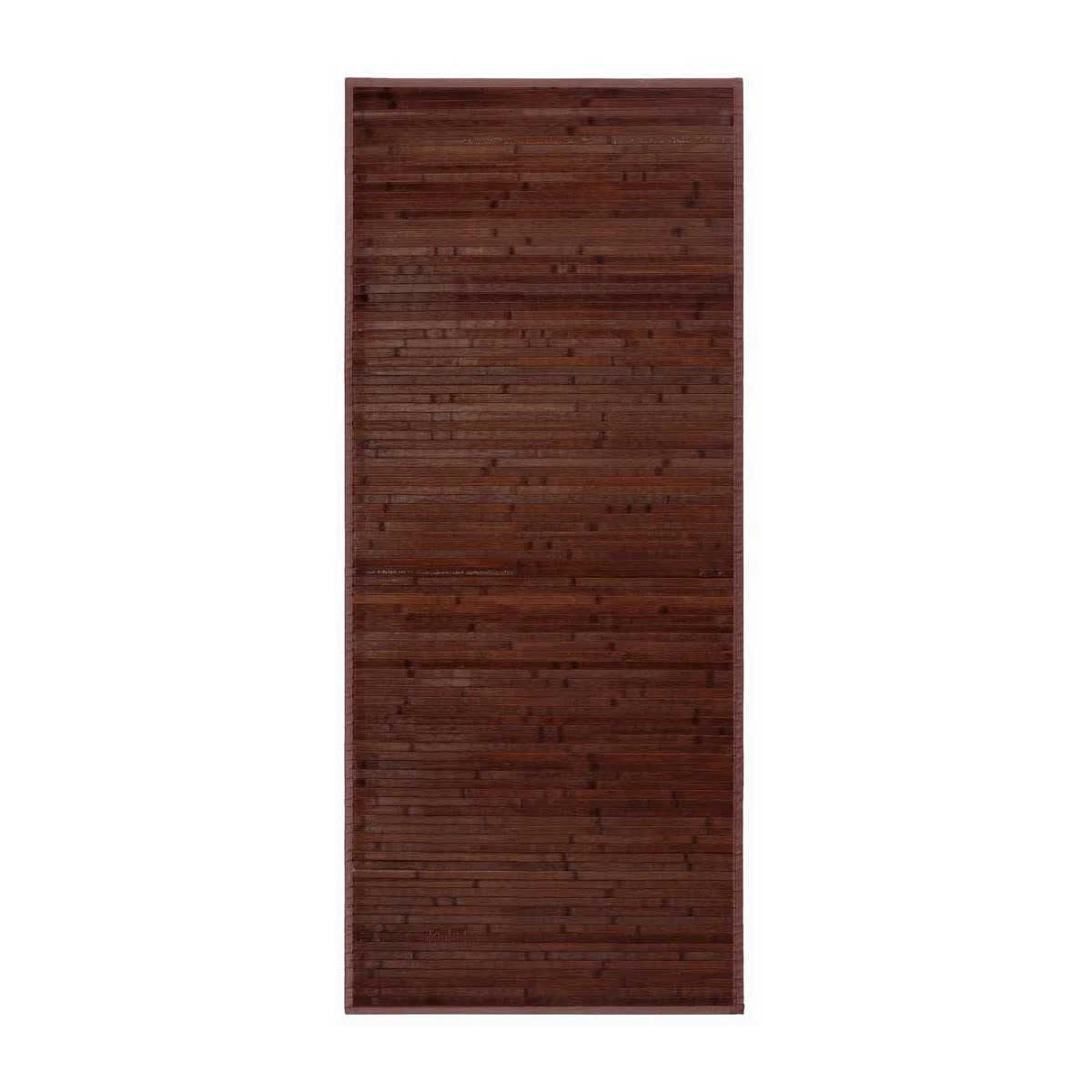 - Tapis de couloir bambou couleur chocolat 75x175cm