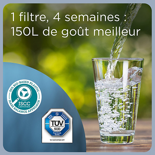 Carafe filtrante en verre Brita One blue 2,5L