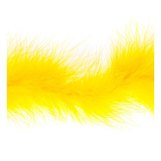 Yellow Luxury Marabou Trim by the Metre