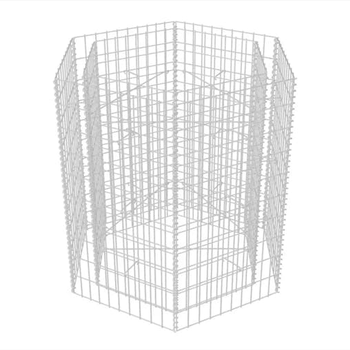NNEVL Hexagonal Gabion Raised Bed 100x90x100 cm