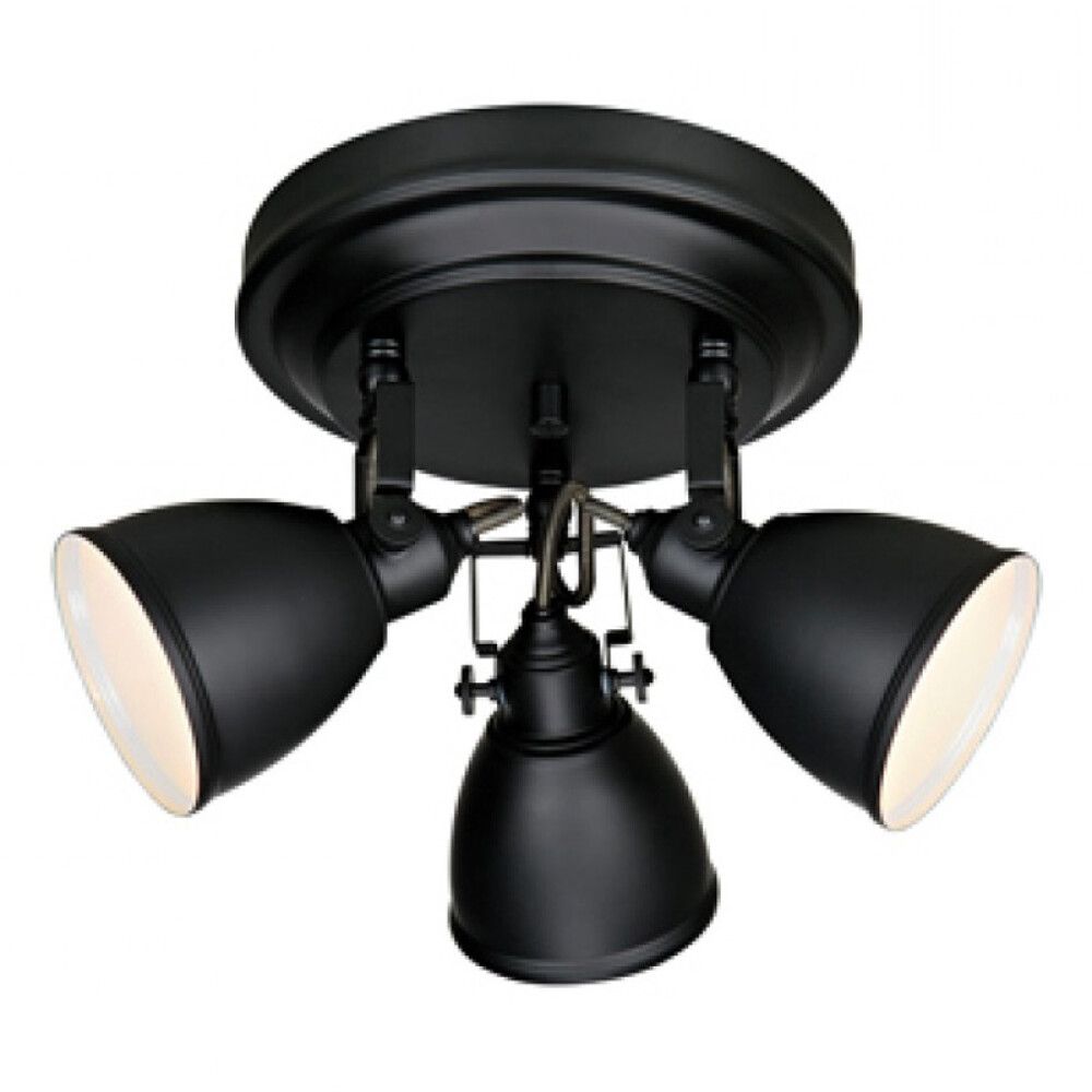 TAKLAMPE MARKSLÖJD FJÄLLBACKA 3 LAMPER SVART