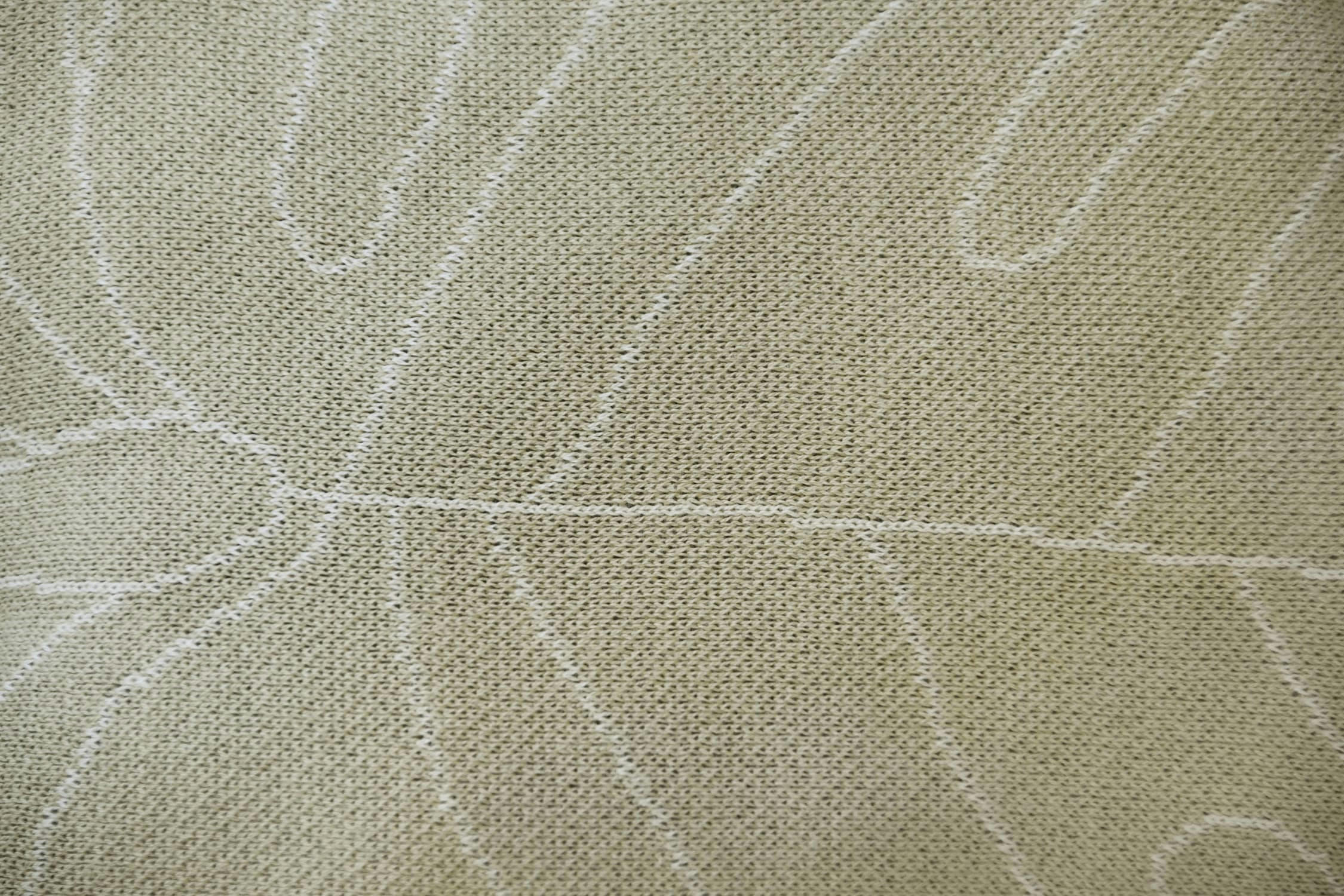 REVERSIBLE - Coussin feuilles coton olive 28x42